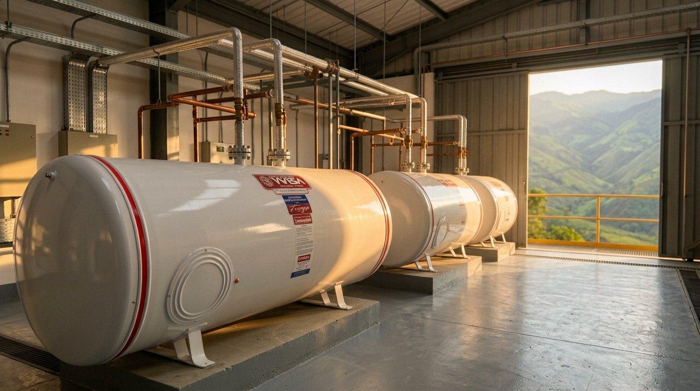Termas industriales Yvisa en una sala de servicios